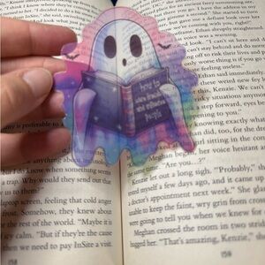 Handmade adorable ghost transparent bookmarks